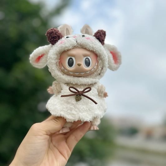 Only clothes] 17CM blind box cloth cloth clothes handmade sheep suit LABUBU for lamb suit