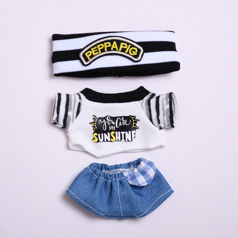 Clothes Only] One or Two Generation Pendant Rab Clothes Sports Fashion Shirt suit Vinyl LABUBU Doll Clothes