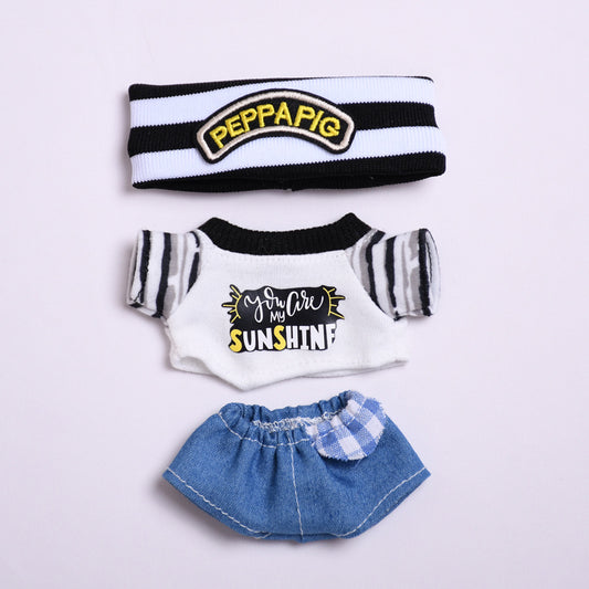 Clothes Only] One or Two Generation Pendant Rab Clothes Sports Fashion Shirt suit Vinyl LABUBU Doll Clothes