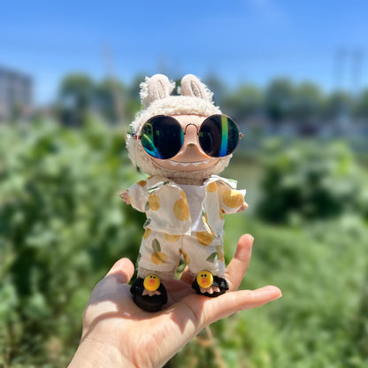 Only clothes] LABUBU doll 17CM key chain cloth cloth clothes Bailey suit pendant doll clothes full