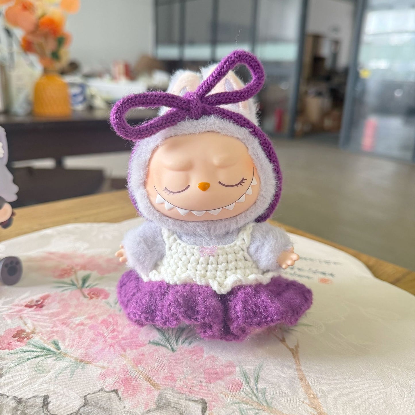 Only clothes] the first and second generation of labubu doll clothes spring hand-made suspender skirt suit LABUBU doll princess skirt adorable