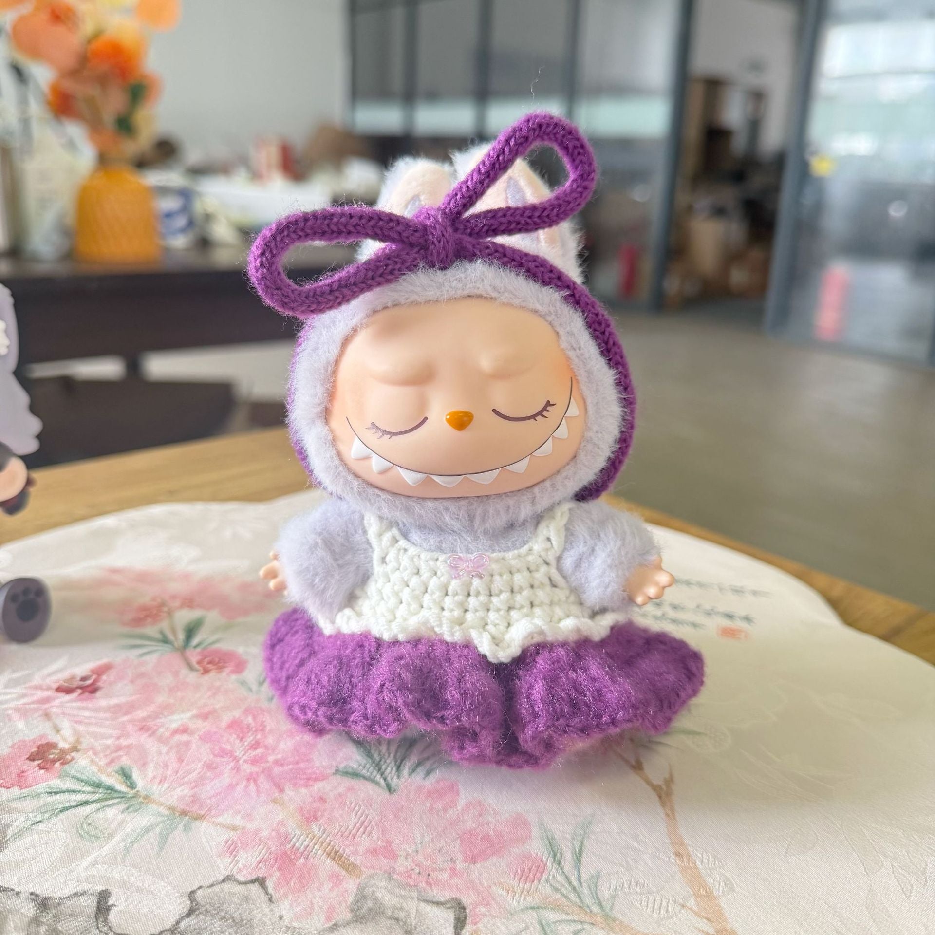 Only clothes] the first and second generation of labubu doll clothes spring hand-made suspender skirt suit LABUBU doll princess skirt adorable