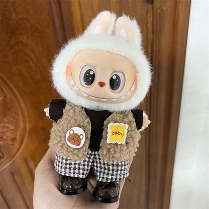 Labubu Doll Clothes Set for 17cm Vinyl Dolls