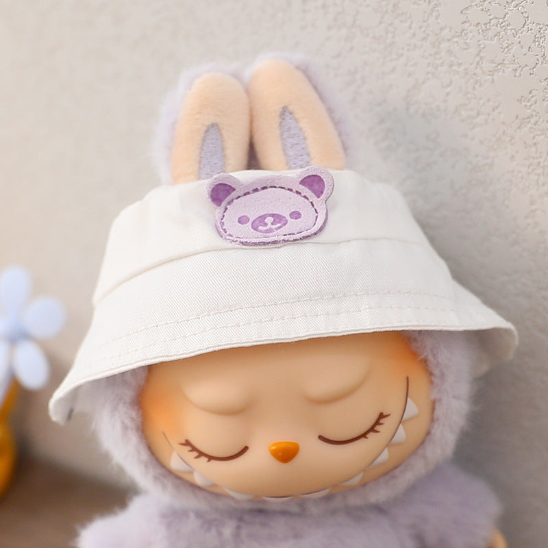 The second generation of Labubu cloth vinyl face blind box pendant sit party doll sweater gauze skirt hat shoes