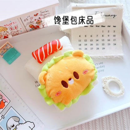 Baby Bed 17cm Labu Cloth Bedding Three-Piece Set Crown Pineapple Cherry Carrot suit LABUBU Sleeping