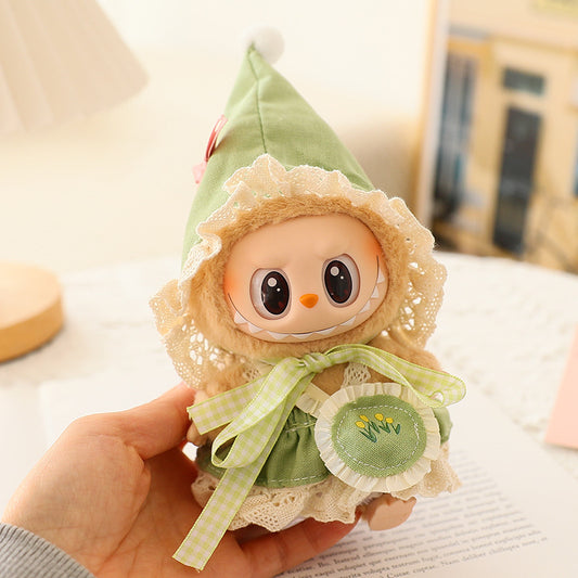 Generation II Rabub Sitting Party Series Doll Baby Coat Blind Box LAUBUB suit Shoes for Elves