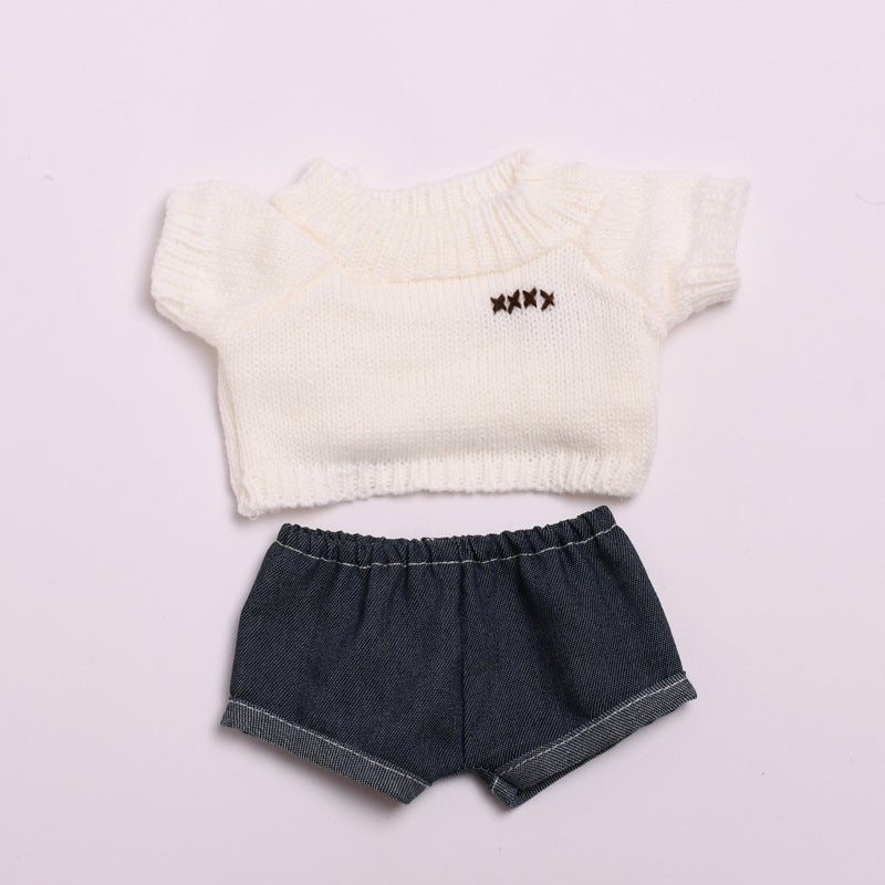Only clothes] 38cm vinyl cloth cloth for clothes sweater jeans LABUBU casual change baby clothes