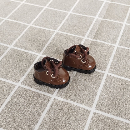 (excluding baby) 17cm cloth shoes labubu vinyl accessories leather shoes 10cm cotton doll princess shoes