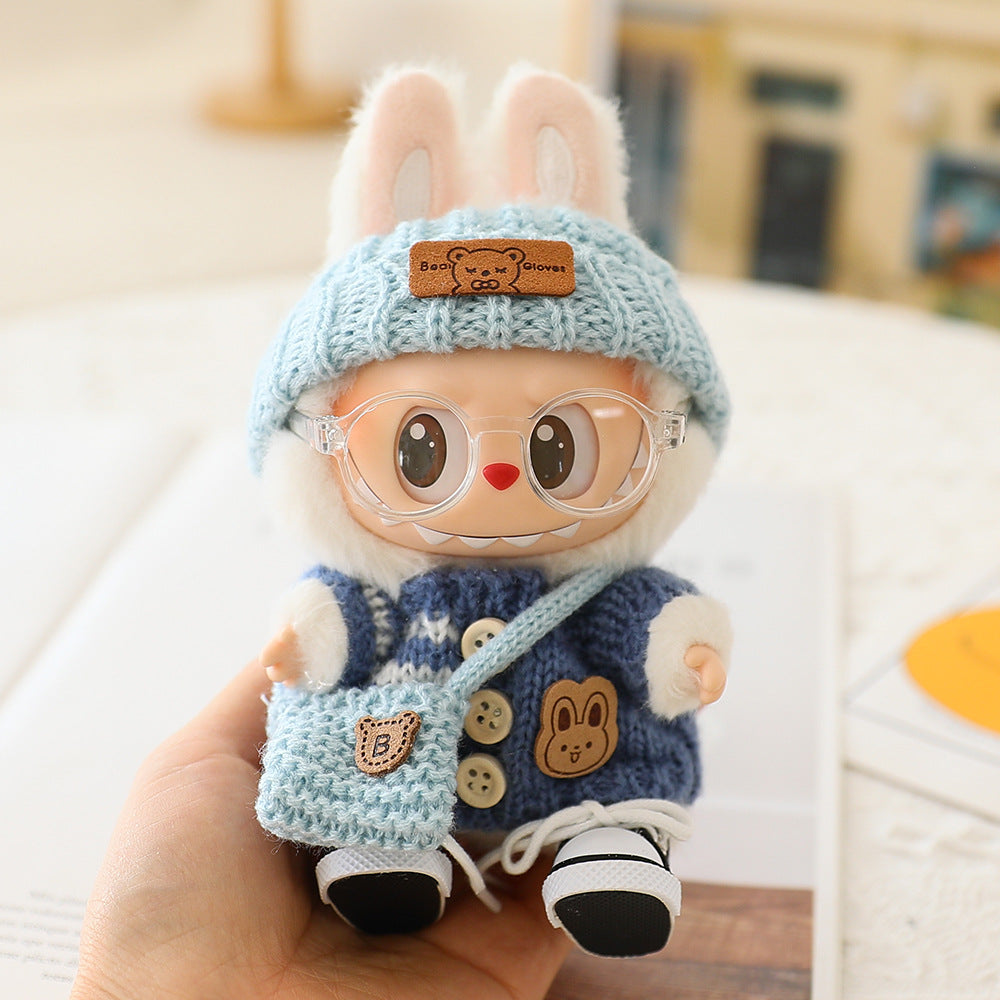 Labubu Baby Clothes Generation Two Generation Three Generation Labubu Clothes Wear Sweater Shoes Vinyl Pendant Replacement Glasses