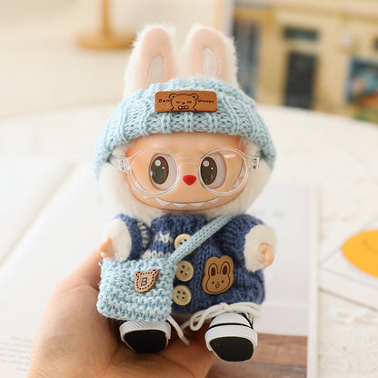 Labubu Baby Clothes Generation Two Generation Three Generation Labubu Clothes Wear Sweater Shoes Vinyl Pendant Replacement Glasses