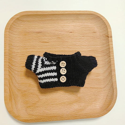 17cm Rab cloth doll clothes labubu plush doll clothes doll sit generation 2 generation hat sweater