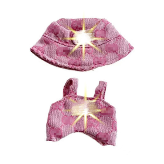 Only clothes] the first and second generation blind box labubu doll clothes pendant LABUBU for noble brown g powder g suit