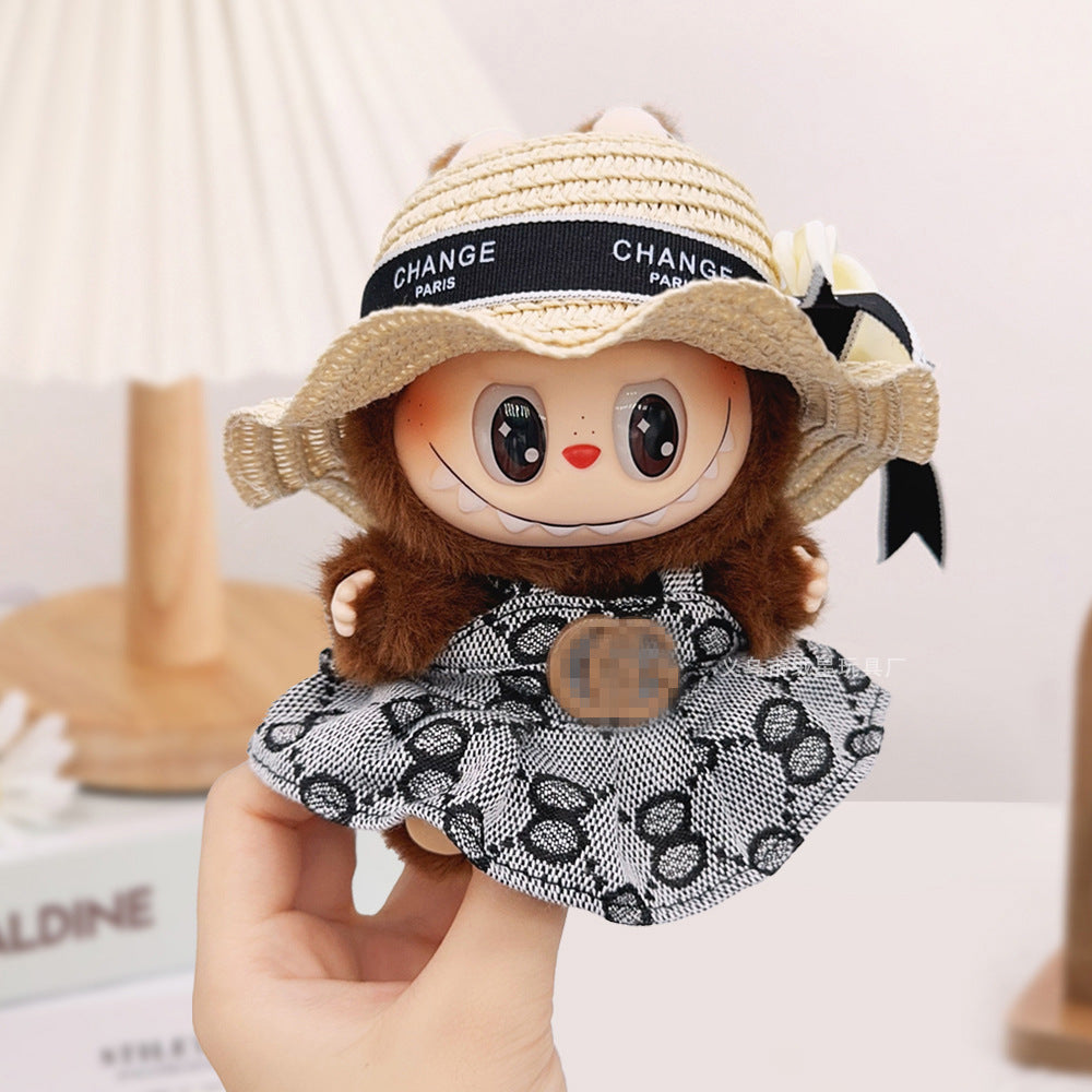 First, Second and Third Generation Labubu Baby Clothes Big Brand Suit Labubu Small Clothes Doll Elegant Princess Dress French Suit