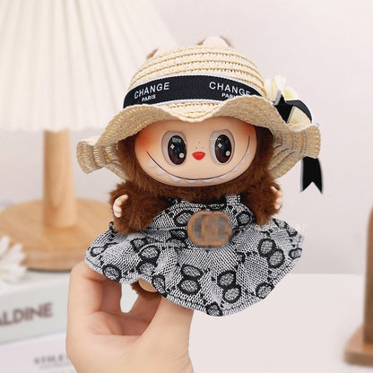 First, Second and Third Generation Labubu Baby Clothes Big Brand Suit Labubu Small Clothes Doll Elegant Princess Dress French Suit