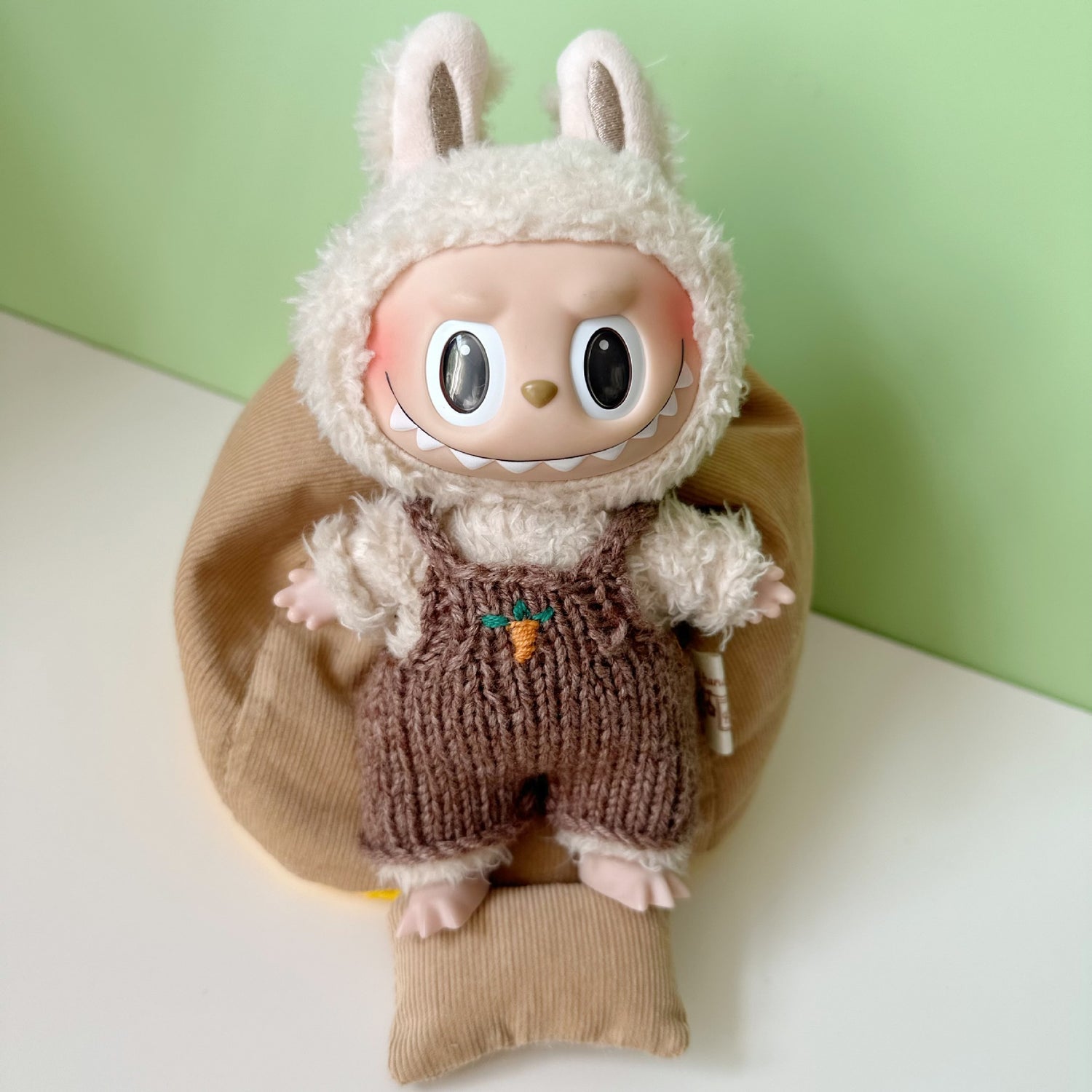 Only clothes] bubble Mart blind box LABUBU handmade suspenders pendant cloth shoes clothes accessories