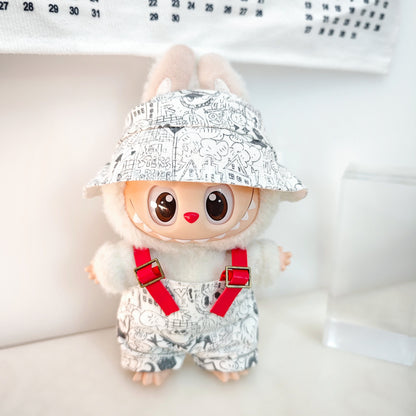 Labubu Doll Outfit Set - Trendy Clothes & Accessories for 17cm Vinyl Pendant