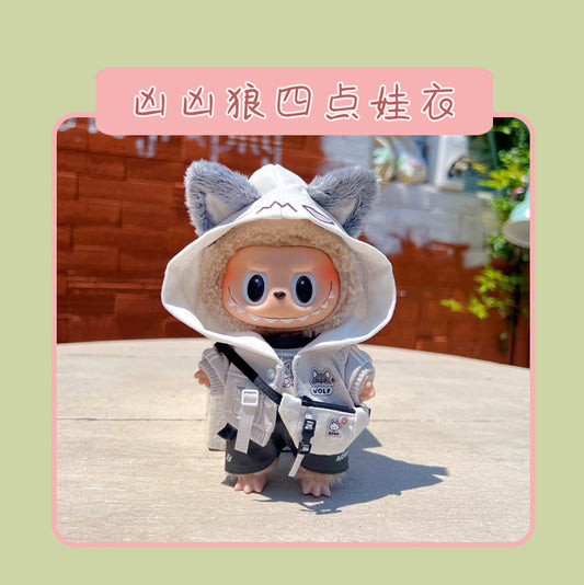 17cm Labubu Doll Clothes & Accessories - Macaron Style