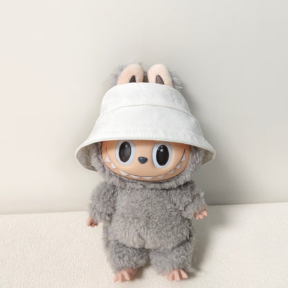 17cm Labubu Pendant Hat Labubu Fisherman Hat 10cm Cotton Doll Hat Doll Dress-Up Accessories