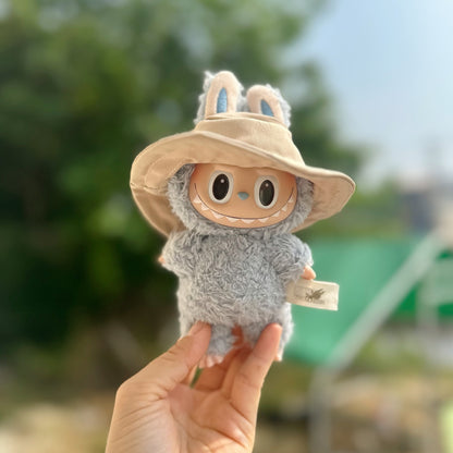 Only clothes] 17CM pendant blind box cloth cloth clothes LABUBU doll doll Denim coat hat skirt
