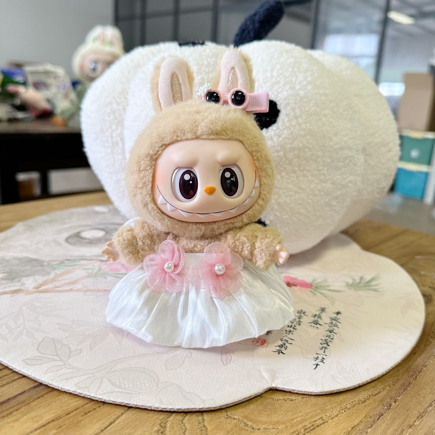 Only clothes] the first and second generation labubu doll clothes labubu sit party doll dress for sweet princess
