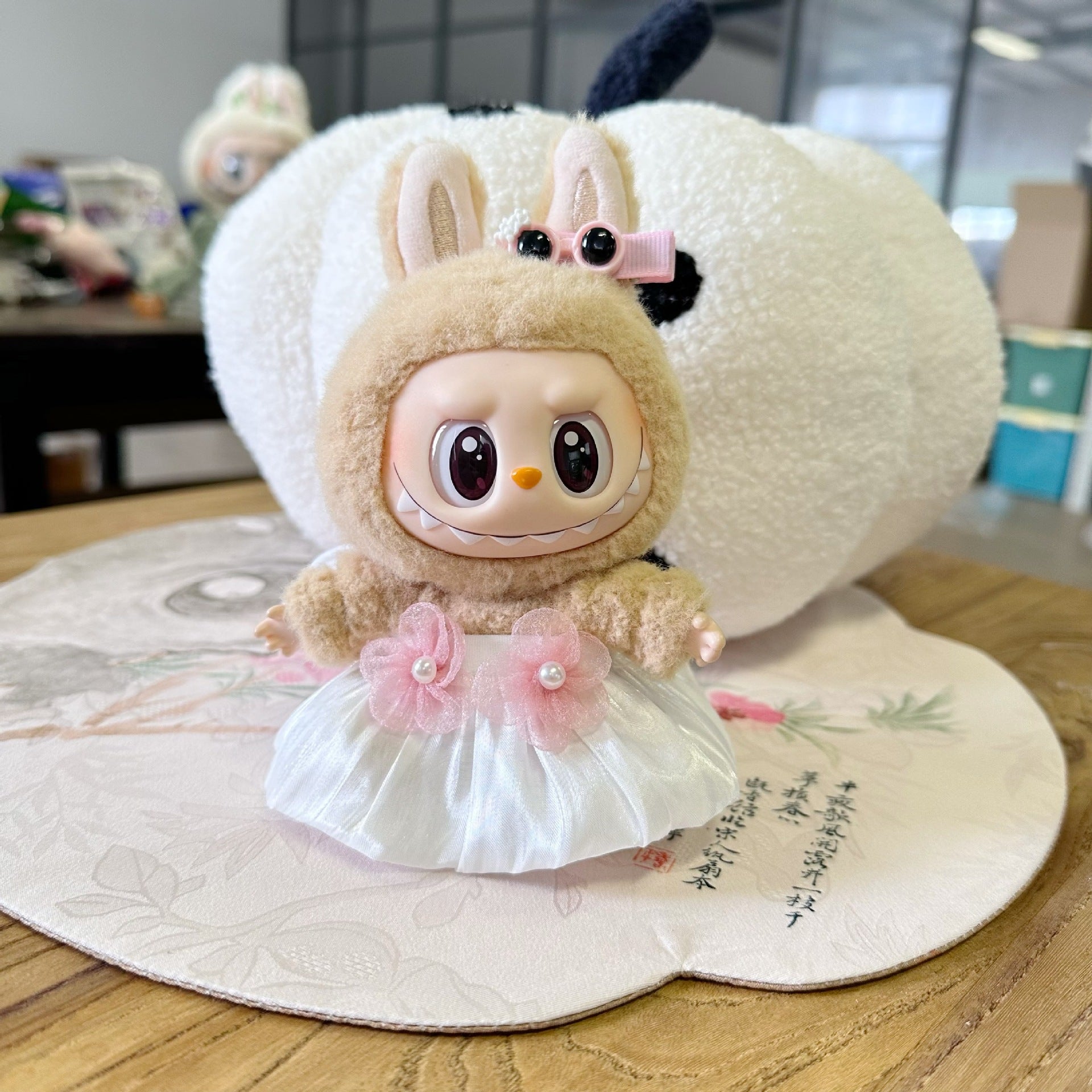 Only clothes] the first and second generation labubu doll clothes labubu sit party doll dress for sweet princess