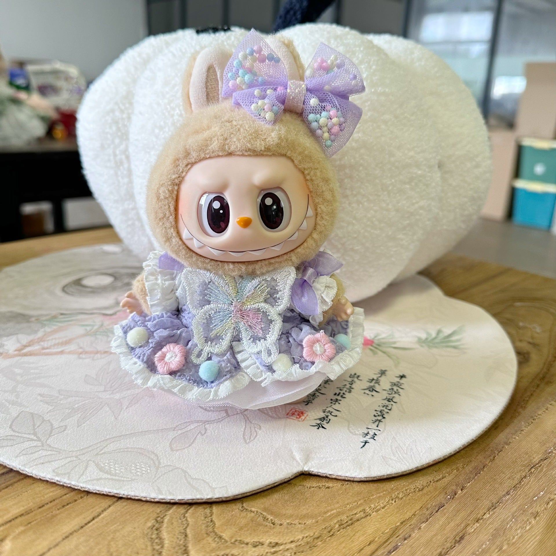 Only clothes] the first and second generation labubu doll clothes labubu sit party doll dress for sweet princess