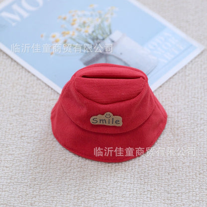 17cm labubu fisherman hat labubu vinyl small pendant hat clothes suit dress doll doll accessories
