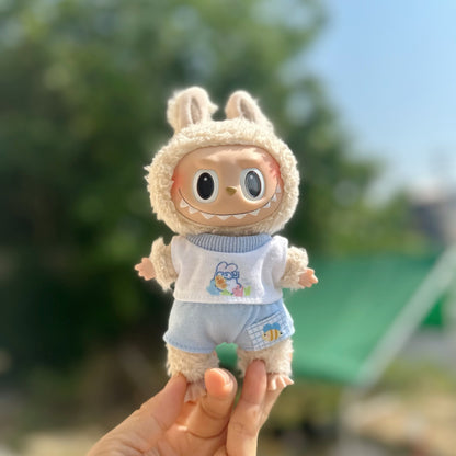 Only clothes] vinyl blind box cloth clothes cool summer two-piece set 17cm doll doll suit