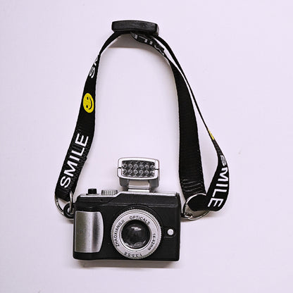 Labubu Doll Mini Camera Pendant - Black, Pink, Blue, Yellow