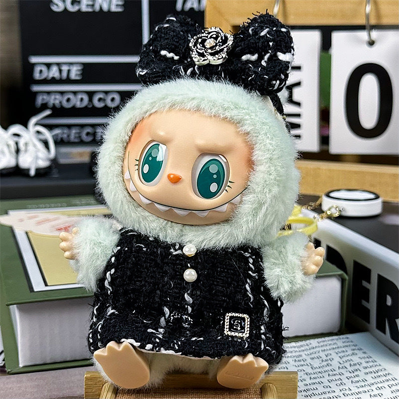 Only clothes] labubu doll clothes labubu second generation sit party doll clothes play velvet doll play clothes