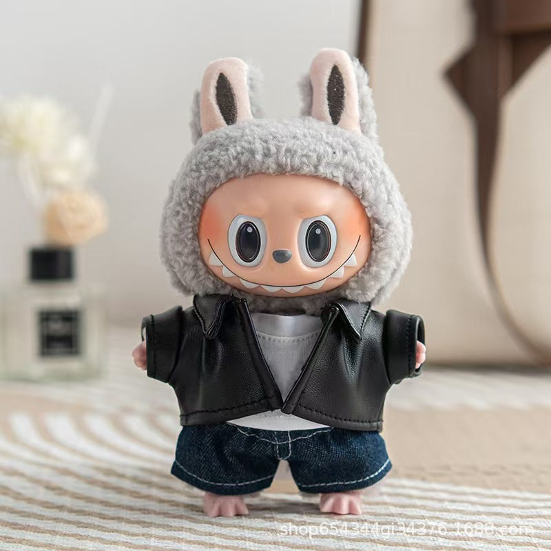 Only clothes] 17cm pendant blind box Macaron Labubu Labubu Time to chill doll clothes