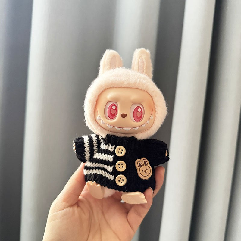 [Only Clothes] Baby Clothes First Generation Second Generation Third Generation Labubu Clothes Replacement Sweater Shoes Vinyl Pendant Replacement