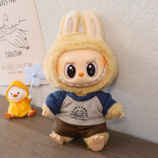 Generation II Blind Box LABUBU Pendant Doll Clothes Sportswear Casual Clothes T-shirt sneaker Duck Tongue Hat Dress