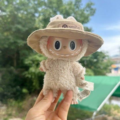 Only clothes] 17cm blind box cloth cloth pendant doll hat camera kettle shoes accessories Labubu doll