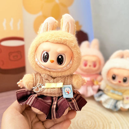 First and Second Generation Labubu Baby Clothes Pendant Labubu Clothes Baby Clothes Summer Skirt Jumpsuit Set Cute and Cute