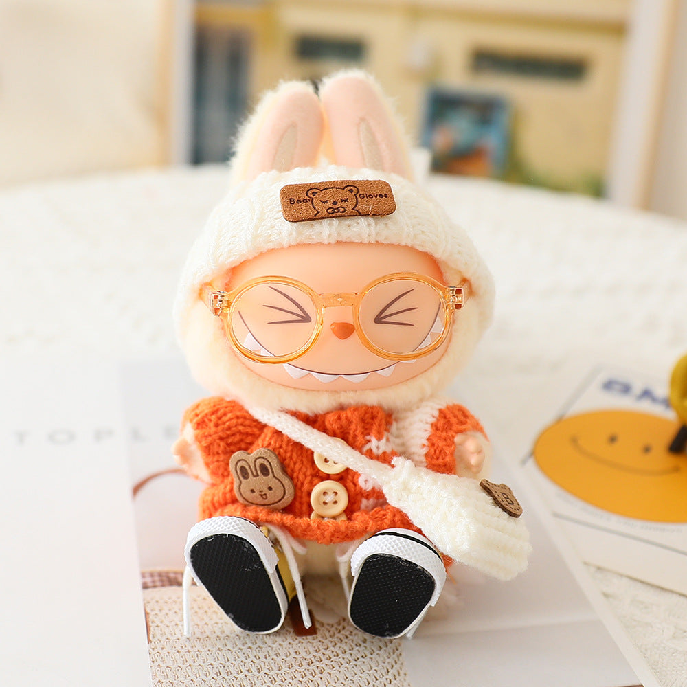 Labubu Baby Clothes Generation Two Generation Three Generation Labubu Clothes Wear Sweater Shoes Vinyl Pendant Replacement Glasses