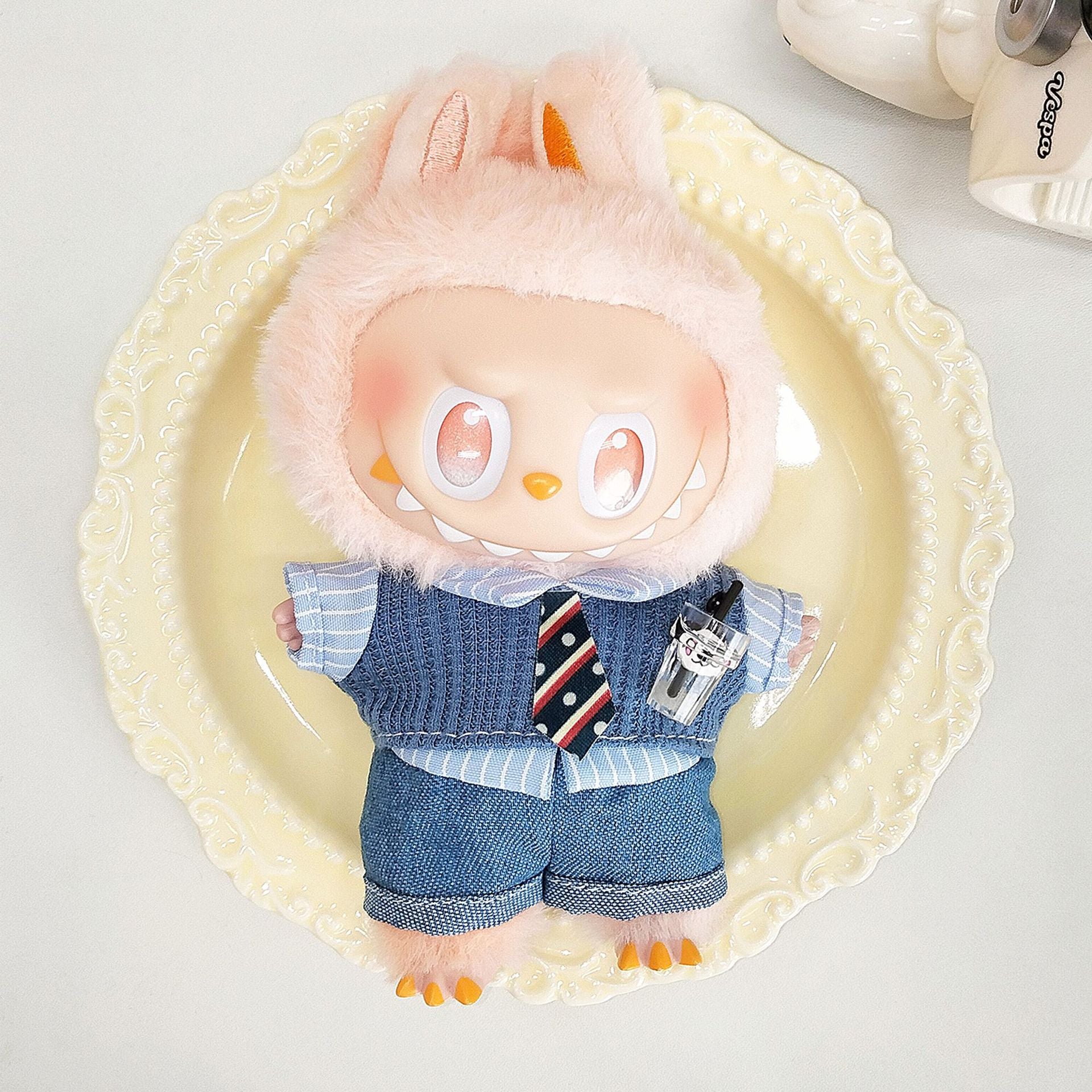 Labubu third generation doll clothes labubu 3.0 doll clothes generation second generation sitting party for blind box clothes 17cm