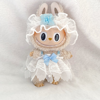Labubu 17cm Vintage Lace Princess Dress for Dolls