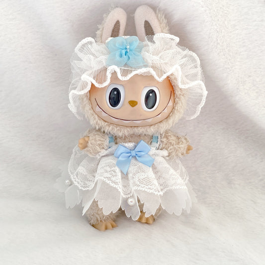 Labubu 17cm Vintage Lace Princess Dress for Dolls
