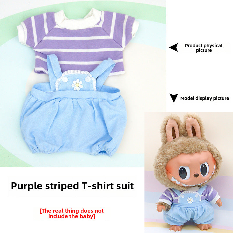Labu cloth vinyl plush doll clothes replace Labubu Time to Chill doll clothes