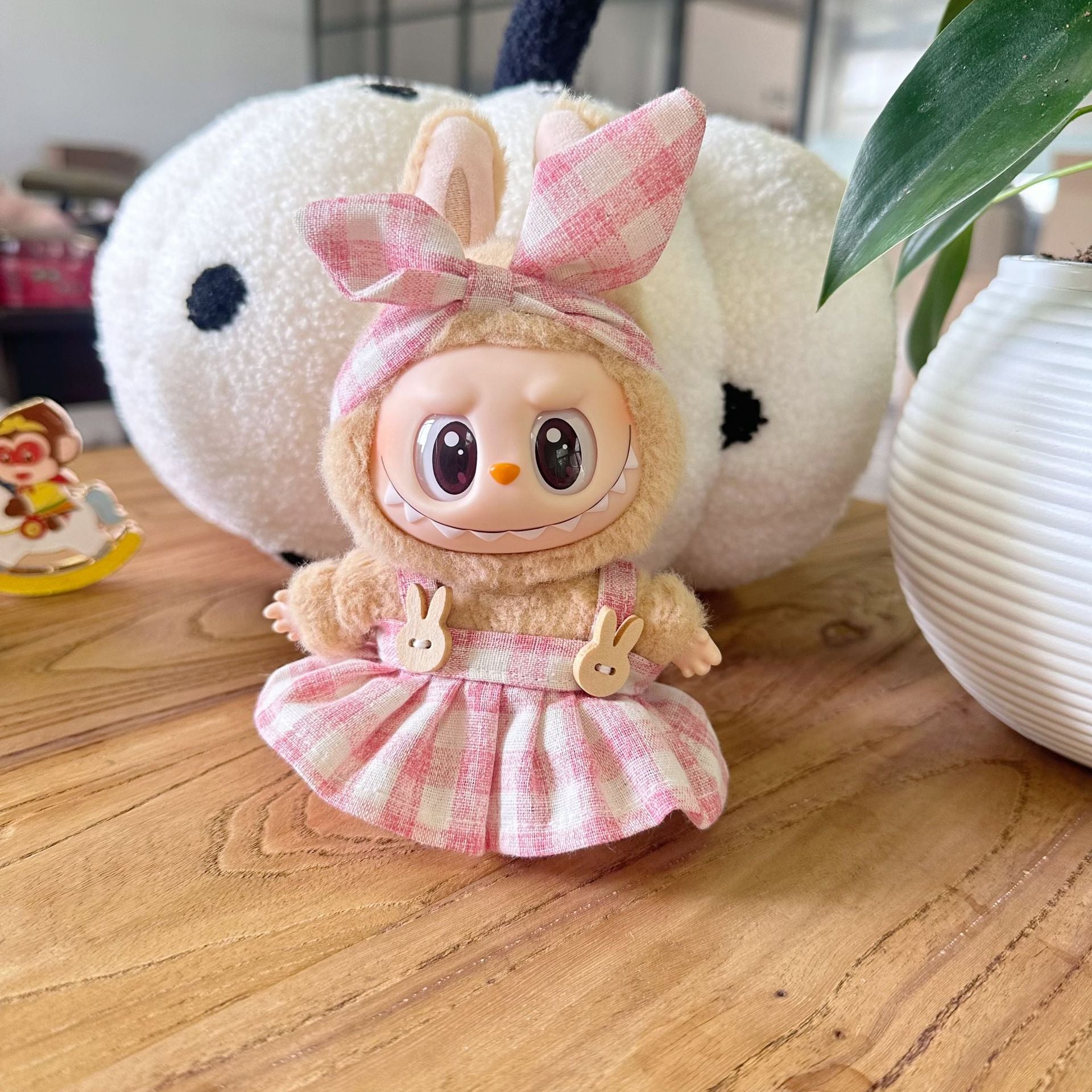 Only clothes] the first and second generation labubu doll clothes labubu sit party doll dress for sweet princess