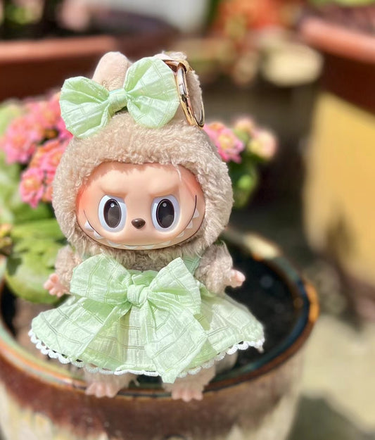 Only clothes] 15cm pendant blind box Macaron Labubu Labubu Time to chill doll clothes