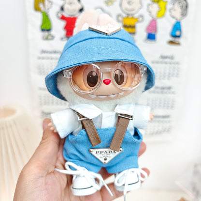 Labubu Doll Outfit Set - Trendy Clothes & Accessories for 17cm Vinyl Pendant