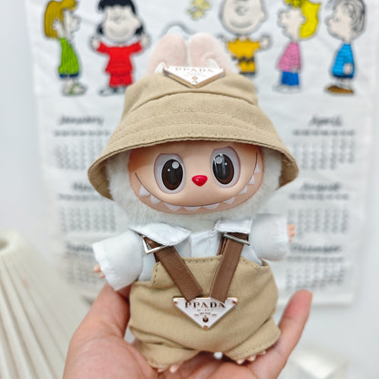 Labubu Doll Outfit Set - Trendy Clothes & Accessories for 17cm Vinyl Pendant