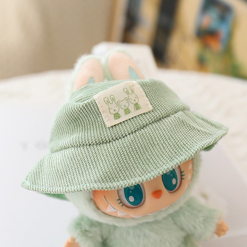 The second generation of cloth cloth clothes vinyl doll sitting party labubu replacement pants hat shoes