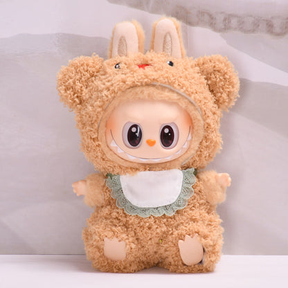 Clothes Only] Second Generation Blind Box Sitting Party Rab Cloth Pendant Clothes Cute Plush Animal Series jumpsuit