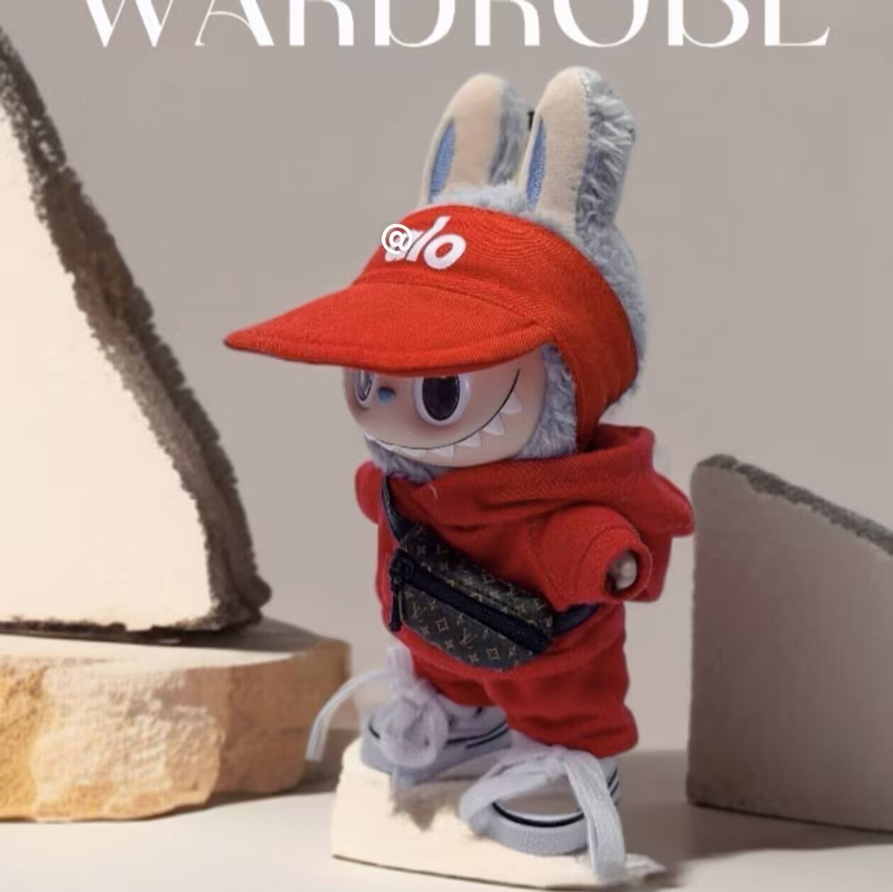 17cm Labubu Doll Clothes - Macaron Three-Piece Set