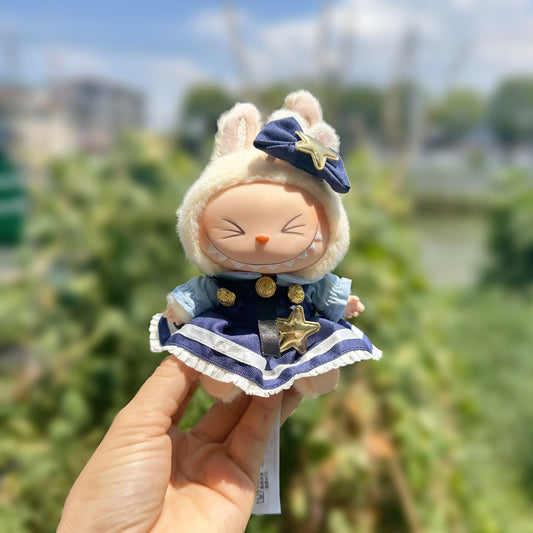 Clothes Only] First/Second Generation LABUBU Clothes Pendant Rab Cloth Sit Party Doll Tulip suit Cute