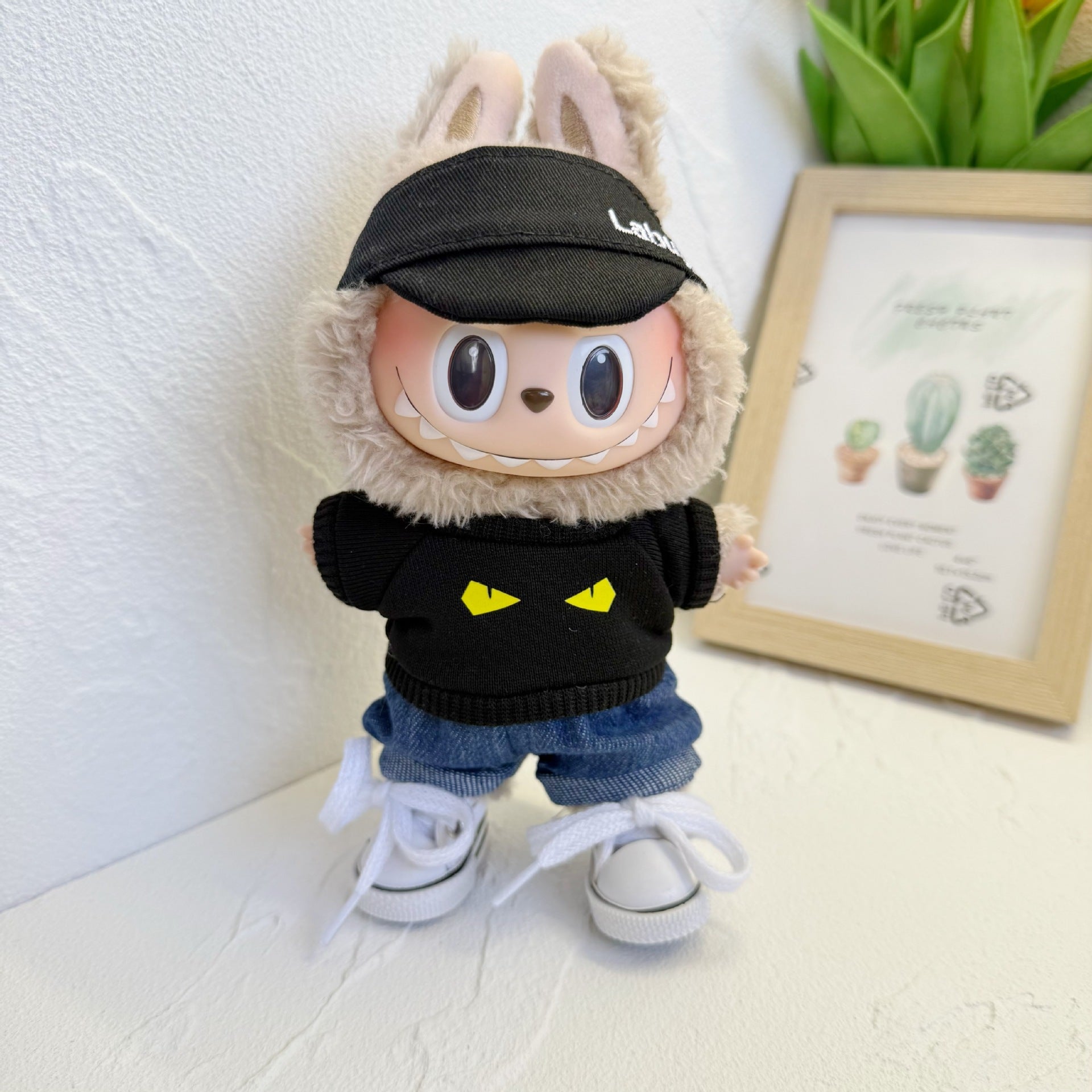 Baby Clothes Only] One or Two Generation Pendant Labubu Clothes Colorful T-Shirt Shorts suit Blind Box Labubu Baby Clothes New