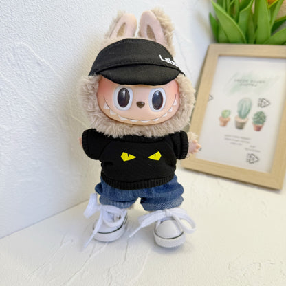 Baby Clothes Only] One or Two Generation Pendant Labubu Clothes Colorful T-Shirt Shorts suit Blind Box Labubu Baby Clothes New